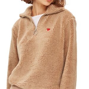 TOPSHOP TEDDY WINTER SWEATER/COAT